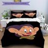 3pcs Snow White Dopey Cartoon Bedding Set Includes 1 Quilt Cover and 2 Pillowcases, Comfortable Bedding W093
