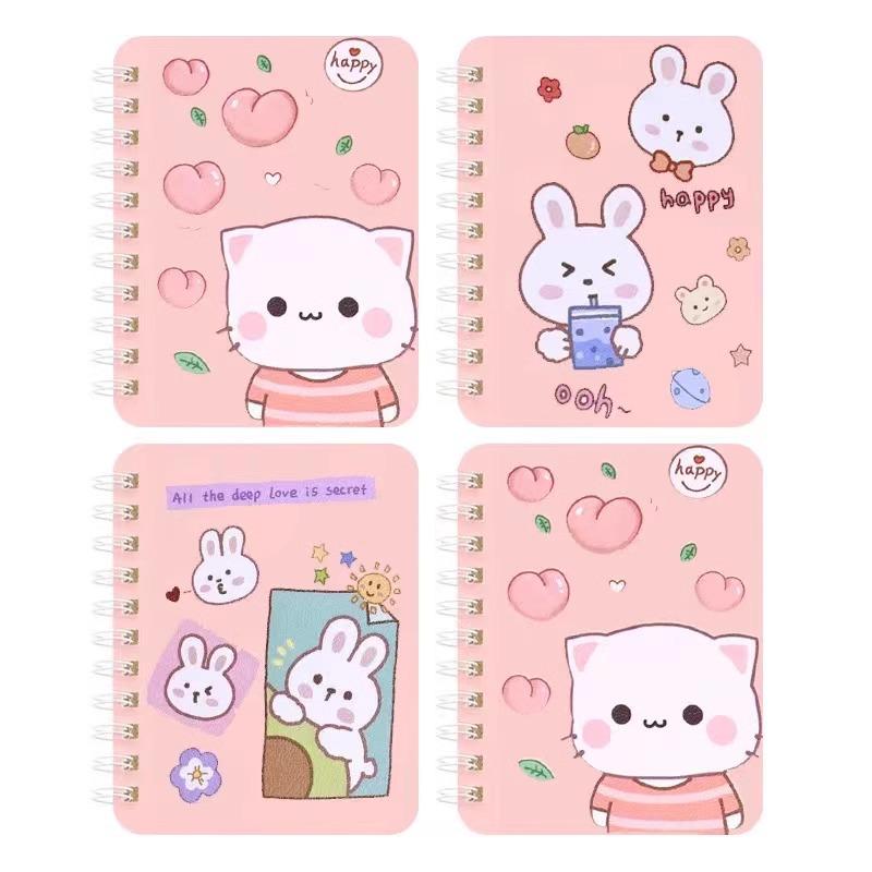 Set of 20 Mini Cartoon Sticky Notebooks for Students