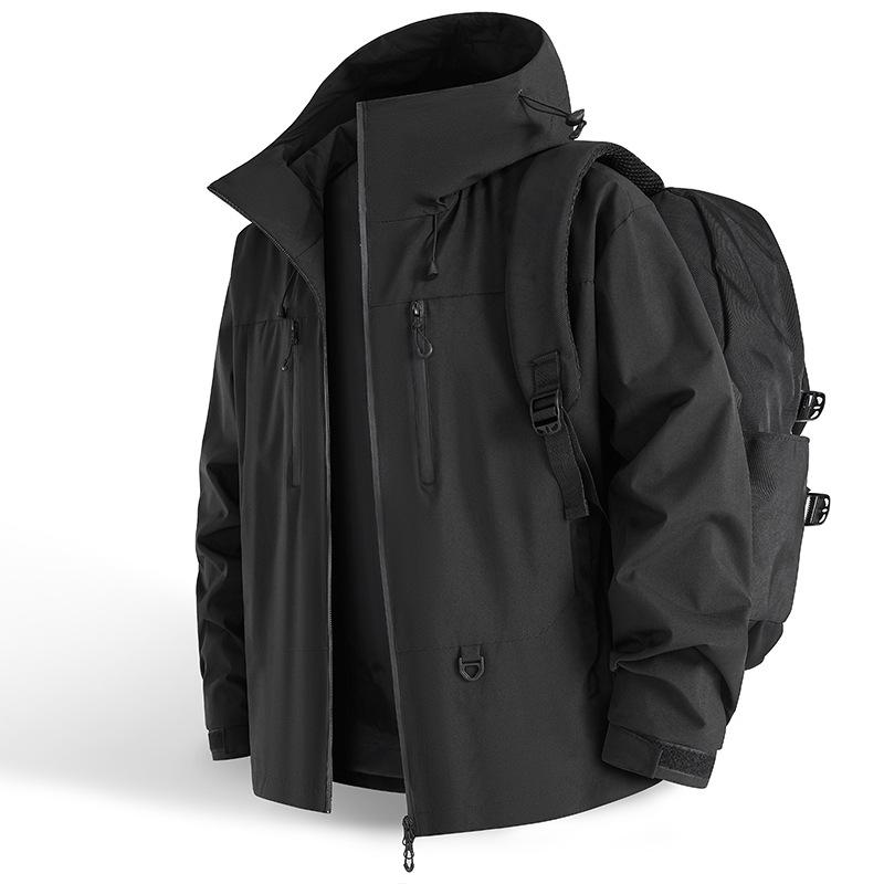 Shocksuit Couple Style Outdoor Couple Shoes Teenager Hooded Jacket Men Casual Jacket Men Single Windproof