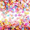 Silicone World 1000pcs Mix Fruit Soft Clay Slime Animal Flower Slice Resin Filler for Nail Art Epoxy Mold DIY Crafts Making
