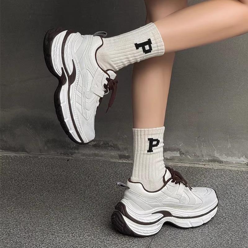 Bajia Samt Dicksohlen Erhöhung Damen Neue Freizeit-Sportschuhe sind vielseitig und bequem