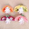 Plush Animal Keychain With Fruit Bunny Design For Girls And Kids