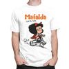 Custom Quino Comic Cartoon Mafalda T Shirt for Men 100 Cotton Tshirt Fashion Tees Short Sleeves Tshirt Clothing