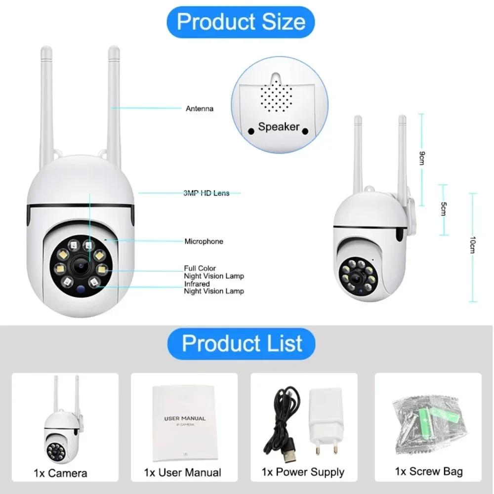 Caméra de Surveillance de Sécurité Sans Fil 8MP PTZ Wifi IP Extérieure Caméras Zoom 4X Suivi Humain IA Audio Bidirectionnel Caméra HD Couleur Nuit Prise UE