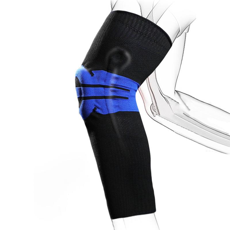 Extended Sports Knee Pads Nylon Sports Silicone Calf Protectors Silicone Support Compression Protection