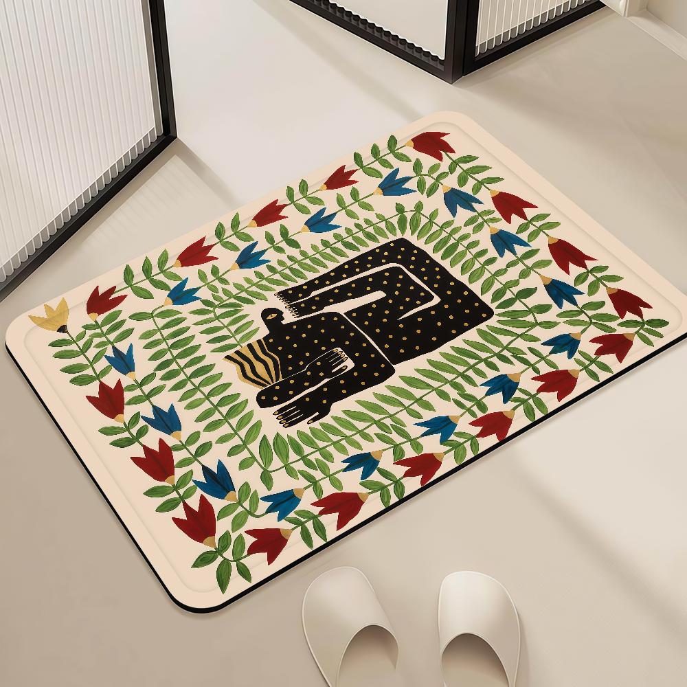 Door Animal Mat Bedside J-Joao Entrance Bath Floor Decoration Corridor Door Mat Carpet Incerti Art Living Room Balcony