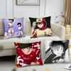 Funda de Almohada Animada C-Captain Tsubasa Cuadrada Dormitorio Sofá Comodidad de Ocio Cojín Coche Sala de Estar Decoración del Hogar 40X40