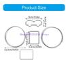 Hg89 Speedometer Dashboard Gauge Rings Trim Speedometer Bezel Trim Automotive Interior Accessories for MKIV 97-03