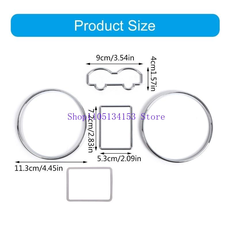 Hg89 Speedometer Dashboard Gauge Rings Trim Speedometer Bezel Trim Automotive Interior Accessories for MKIV 97-03