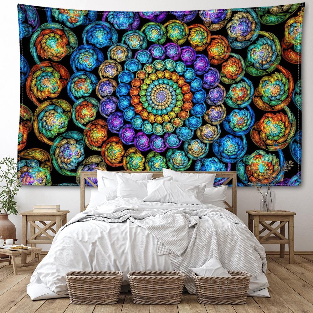 

Звездное небо Мандала Гобелен Настенный абстрактный загадочный колдовство Таинственный хиппи Тапитц Гостиная Спальня Домашний декор 95x73CM