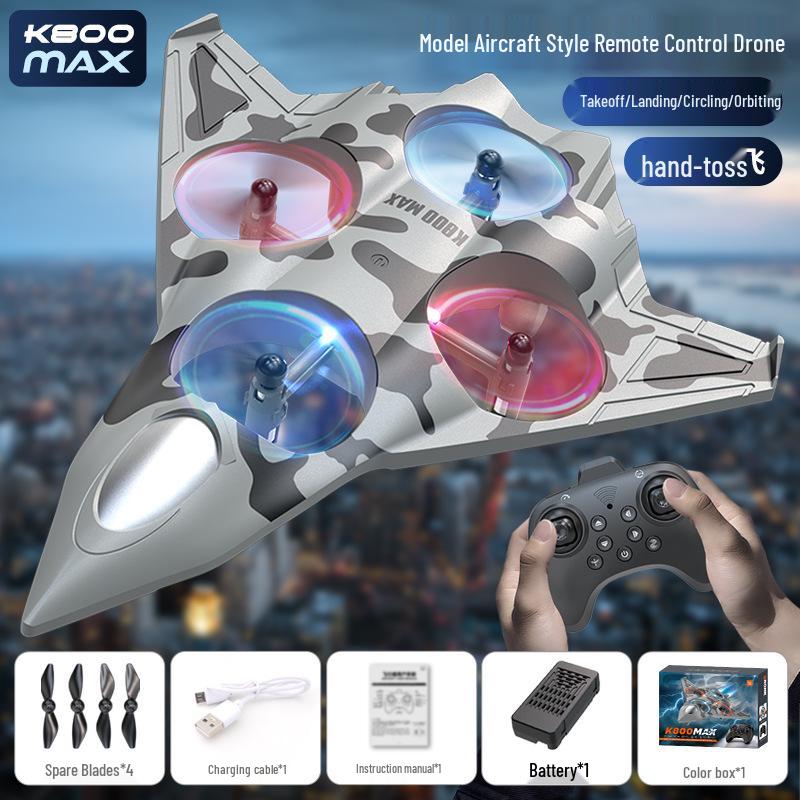 K800 Four-Axis Kids' Toy Drone: Durable, Remote-Controlled Airplane - Perfect Holiday Gift.