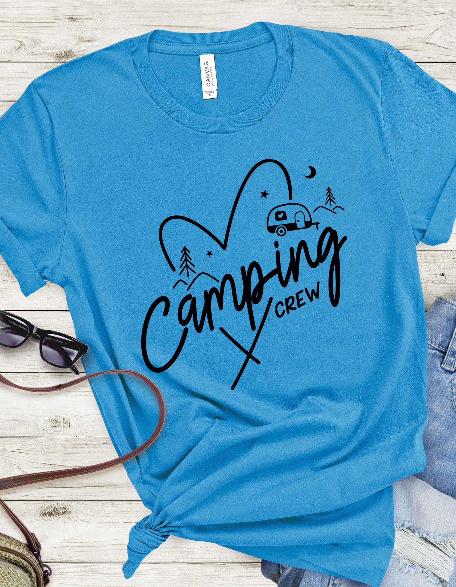 Camping Crew Tee - Unisex Short Sleeve Shirt for Outdoor Lovers, Nature Lovers Gift, Camping Apparel, Adventure T-Shirt, Summer Casual Wear 3XL