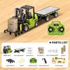 2.4G Hz Remote Control Forklift 1:64 Scale Engineering Truck RC Excavator  Festival Gifts