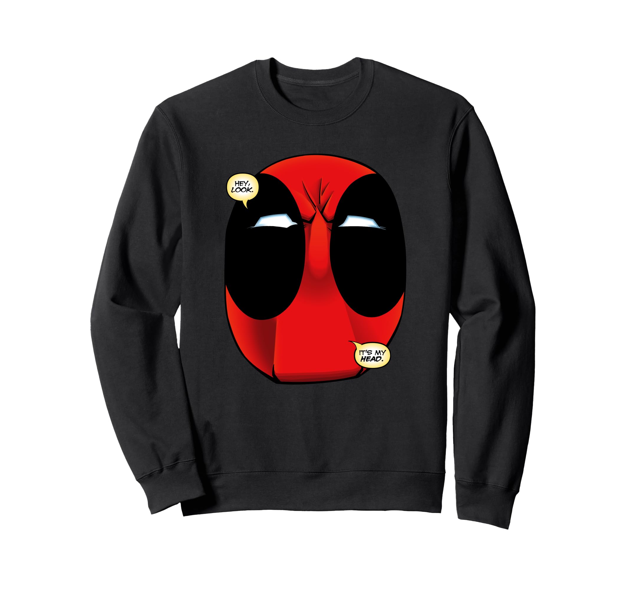 

Marvel Deadpool Wade Wilson Hey Look It s My Head Sweatshirt