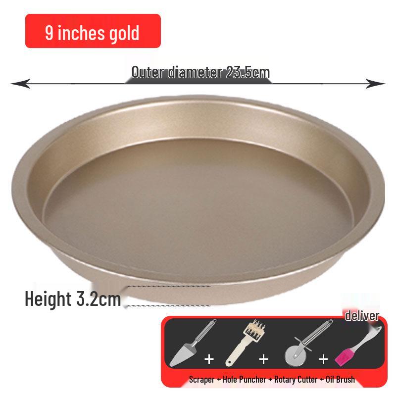 Pizza & Cake Pan Set: 6/7/8/9/10-Inch Oven-Safe Baking Molds for Home Use