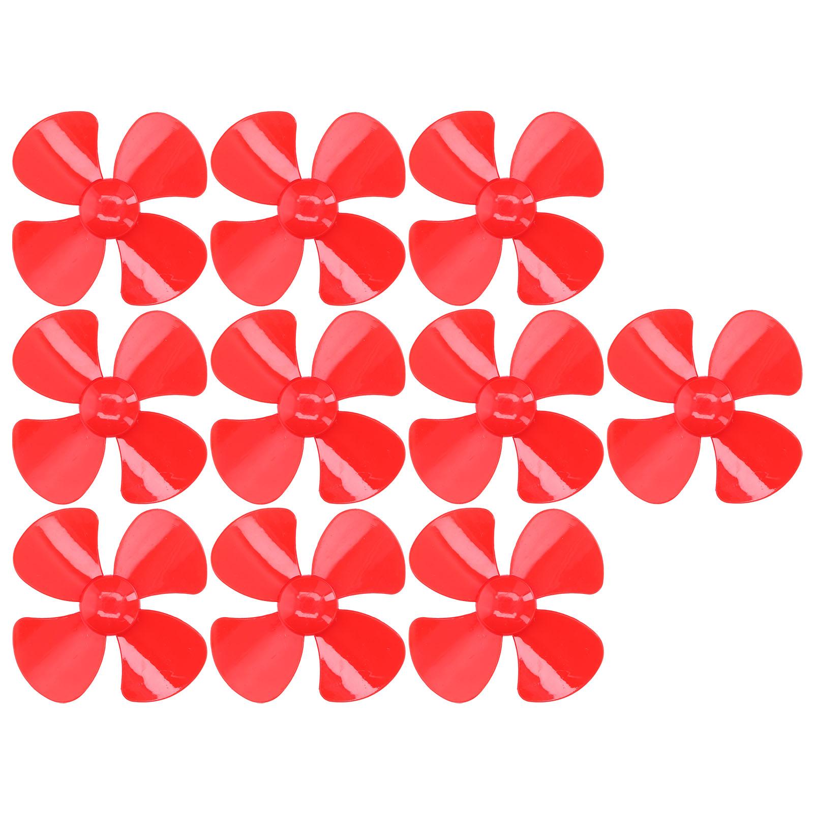 

10 шт. Пропелер 4 лопаті Сильний вітер Міцні матеріали Легка вага 40 мм DIY Іграшковий автомобіль ПропелерЗелений