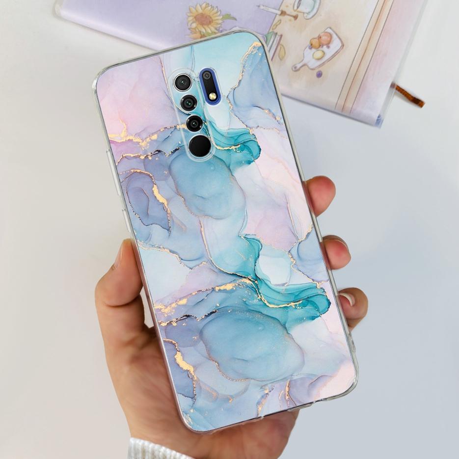 For Xiaomi Redmi 9 Case Stylish Painted Fundas 6.53'' Soft Silicone Phone Case For Xiaomi Redmi 9 Prime Redmi9 Back Cover Bumper