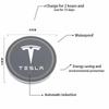2Pcs 7 Colors Car LED Luminous Water Cup Pads Auto Coaster Mats for Tesla Model Y Model 3 Model S Model X Auto Accessories