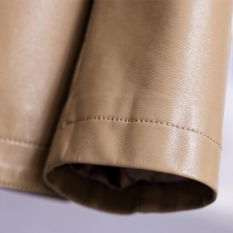 Elegant Faux Sheepskin Coat for Women Outerwears Faux Leather Jackets Female Top