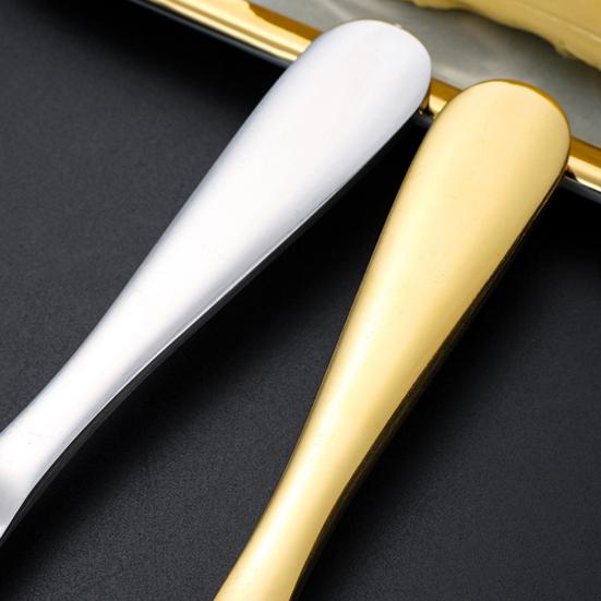 Stainless Steel Butter Scraper Cheese Knife Jam Spreader with Serrated Blade Ergonomic Handle for Cutting Hard Butter Spreading Cream Baking And