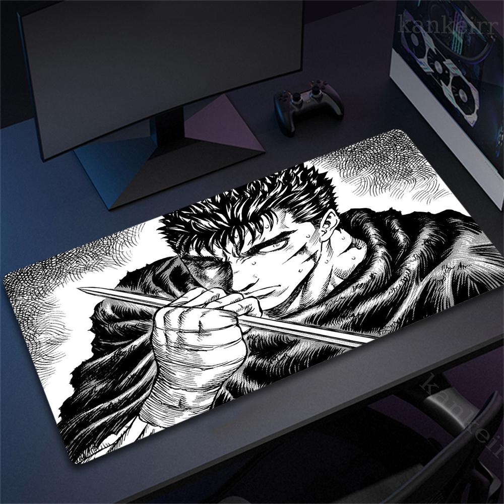 Anime Guts Sword In Berserk Mousepad Desk Mat Gaming Accessories Prime Gaming XXL Keyboard Pad Stitched Pad Desk Pads 50x100cm