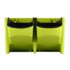 Light Green Wall Planter for Vertical Garden PP Resin Wall Mounted Planter with 2 Drainage Pots Indoor Outdoor Balcony Office