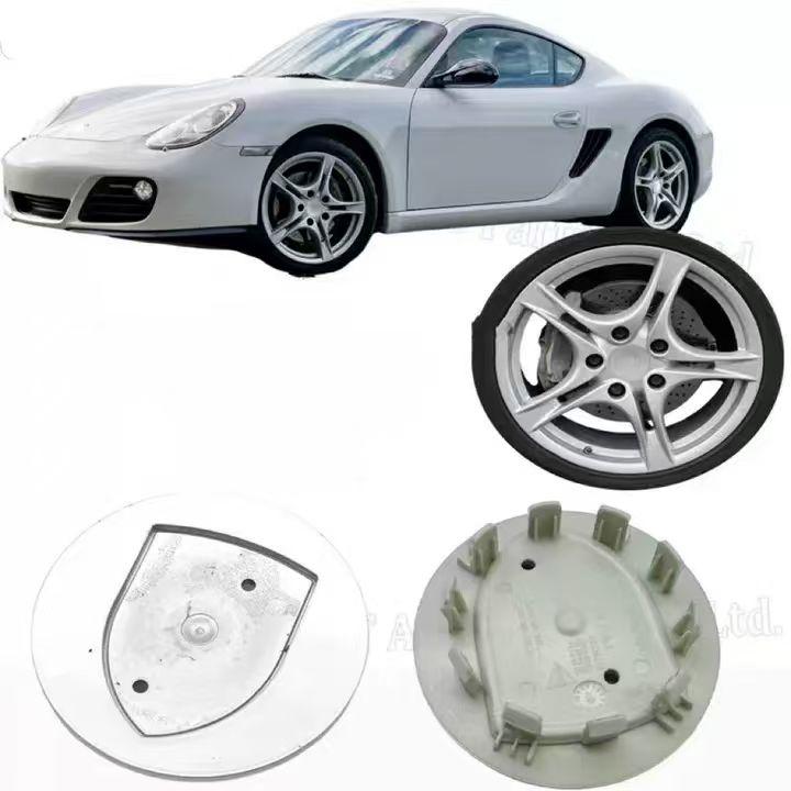 4 Pieces of 76mm 65mm Porsche Wheel Hub Replacement Center Cover Modification Accessories, Suitable for Porsche Panamera Cayenne