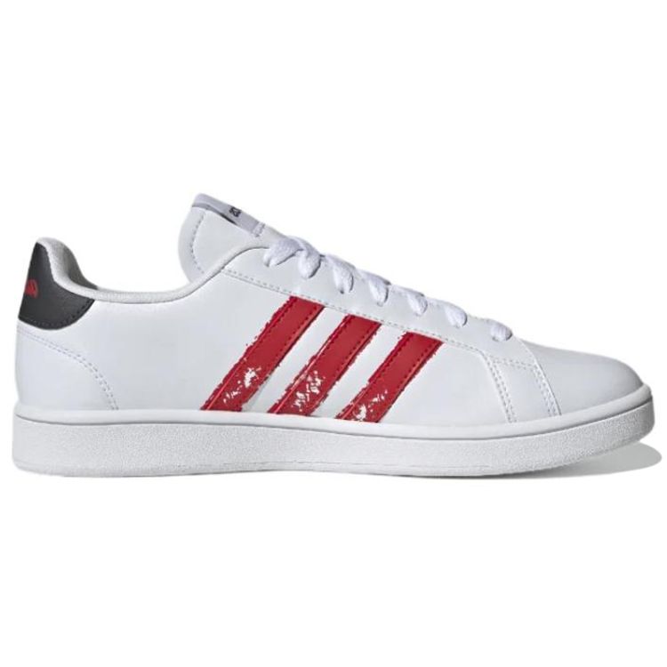 Adidas Neo Grand Court Base Beyond Casual Durable Lightweight Low-Top Skate Shoes Men Sneaker White Red GZ0986