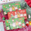 4 Peças/Conjunto Borrachas Fofas de Desenho Animado Papai Noel Rena Kawaii Estética Papelaria Conjunto de Borrachas para Crianças Recompensa para Estudantes Presentes de Natal