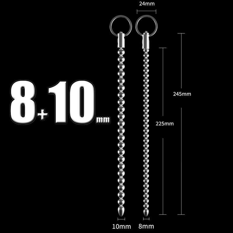 Stainless Steel Urethral Sound Dilators Penis Plug Insert Stimulation Catheter Beads Male Masturbator Horse Eye Sticks BDSM