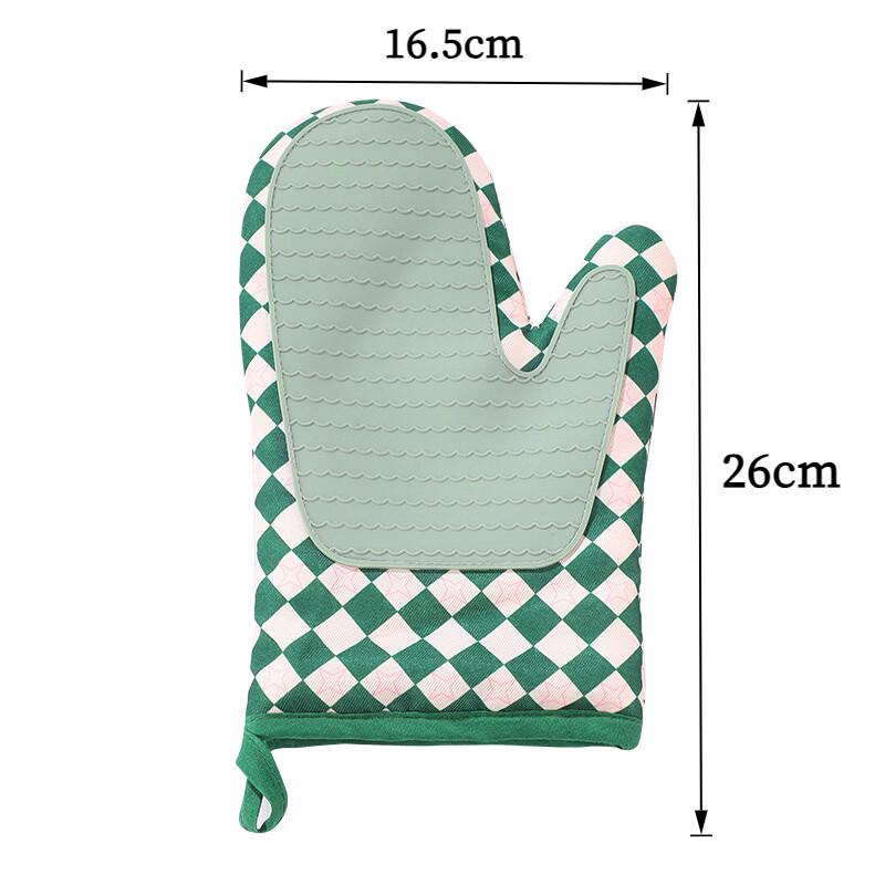 ZISIZ Silicone Heat Resistant Oven Gloves