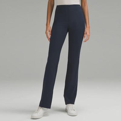 High Waist Slim Fit Suit Pants - Casual, Anti-Wrinkle, Flared Trousers with Crisp Pockets, Hip Lift Feature, Elastic, Commuting Style.