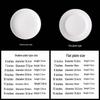 Caitang Zhizao Pure White Ceramic Dinner Plates