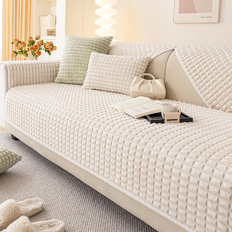 

Кремовый Ветер Короткий Плюшевый Диван Подушка Зимняя Утолщенная Бархат Фарай Новый Осень И Зима Чехол для Дивана Покрывало Ткань Полотенце 70*70cm