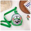 Cartoon Paw Chest Bag Kids Mini Coin Purse Made Of Polyester For Preschoolers