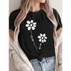 Summer Women'S Front Printed Short-Sleeved T-Shirt Comfortable And Breathable Fabric Casual Sporty Style Suitable Spring Summer