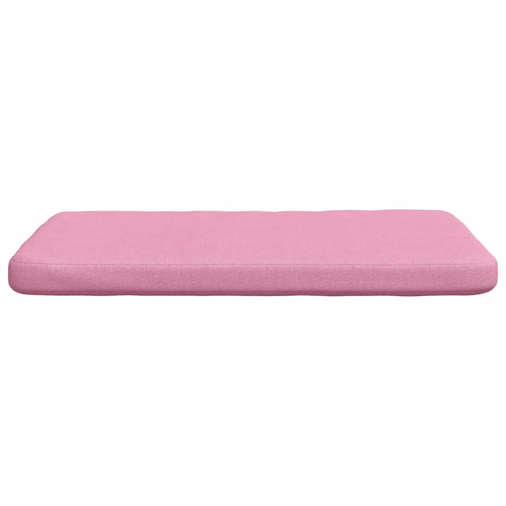 Seat Cushions 4 Pieces Pink 40 X 40 X 3 Cm Fabric