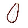 12M Agate Chain Necklace Women'S Versatile High-End Sense Niche Sweater Chain Beaded Collarbone Neck Chain New Chinese Jewelry