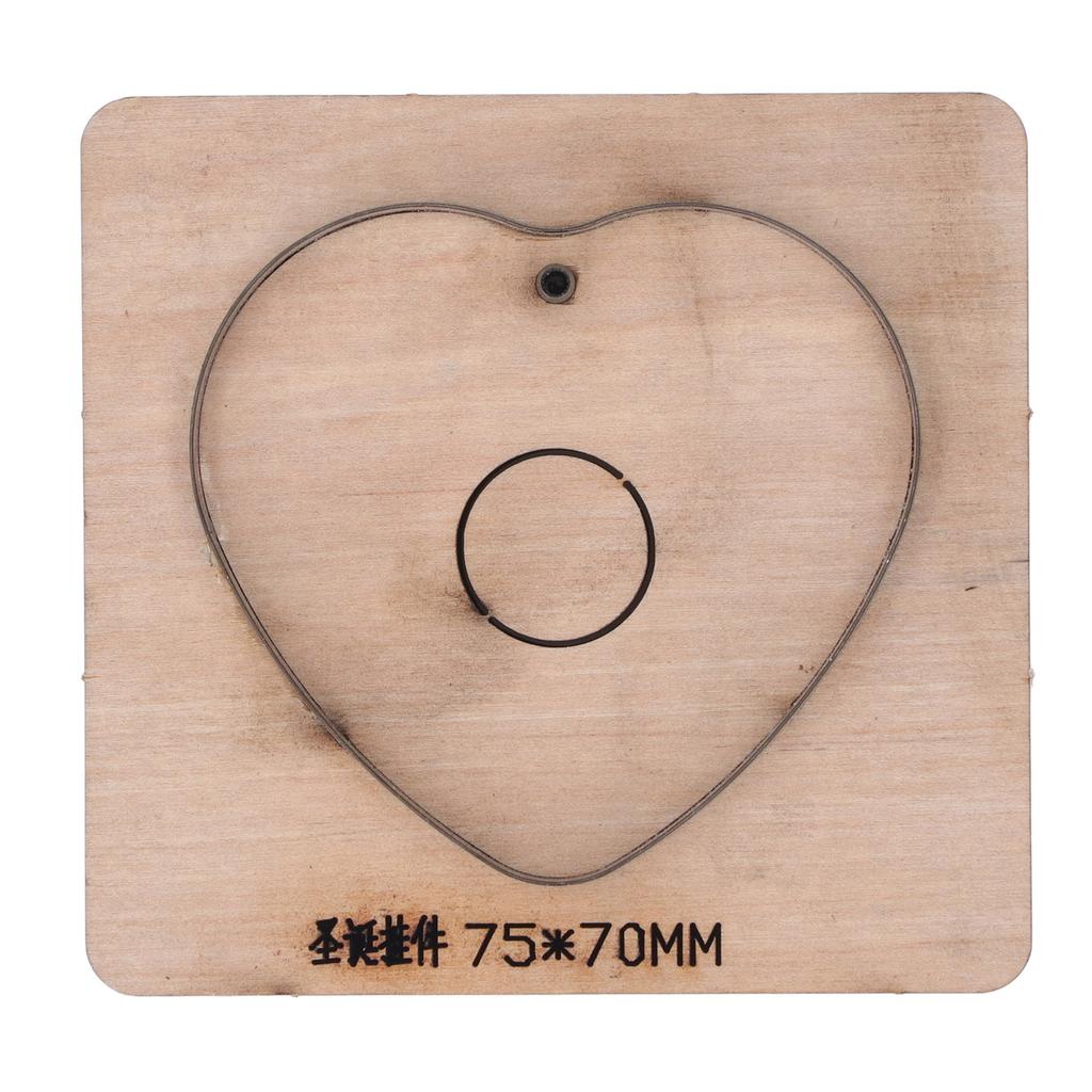 Leder Stanzform Herzform Legierter Stahl Holz Mehrzweck Schneidform Metall Vorlage Form