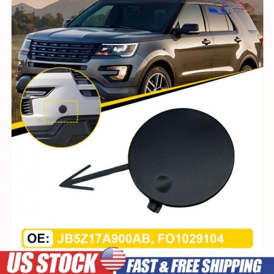 For 18-19 Ford Explorer Factory Style Front Bumper Tow Hook Cover Replacement