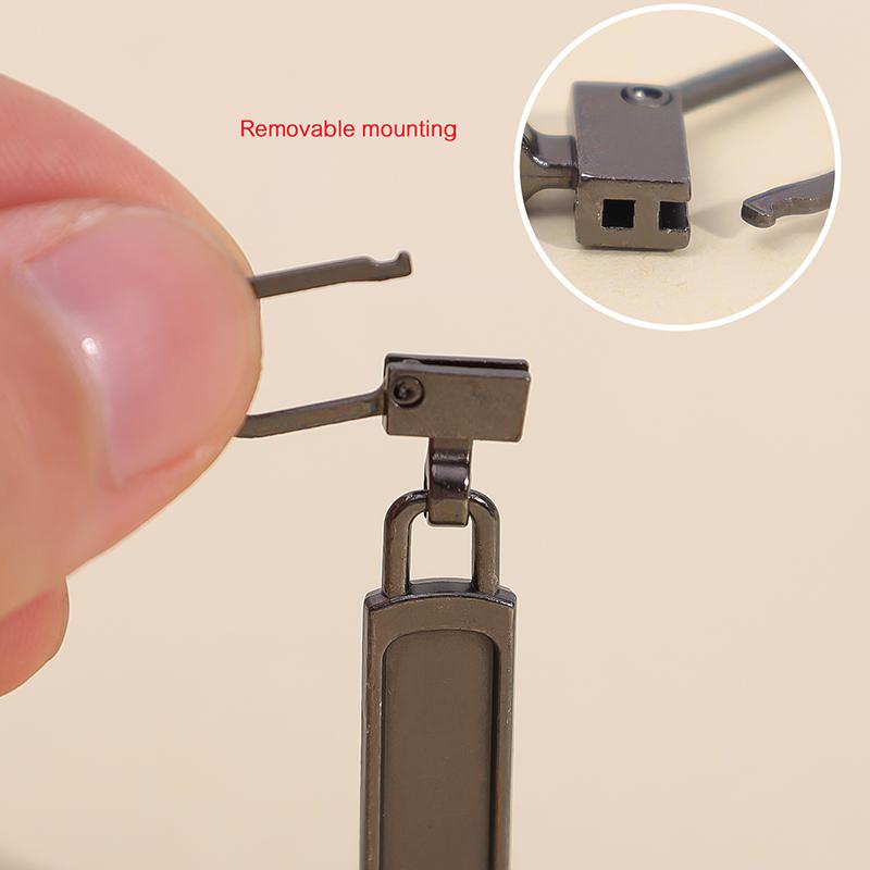 1/30x Universal Metal Zipper Puller Replacement Instant Repair Kit Detachable Luggage Purses Clothing Zipper Slider Puller Tools
