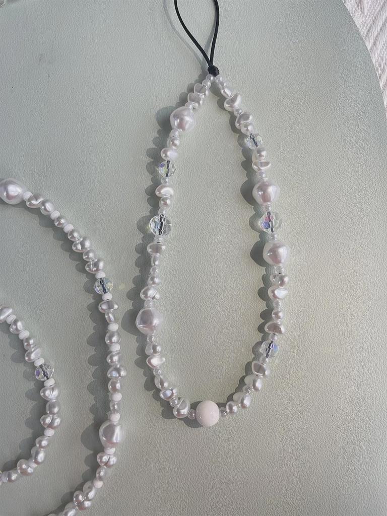 "KKBEAD Umhänge-Perlen-Kristall-Handykette Lanyard"