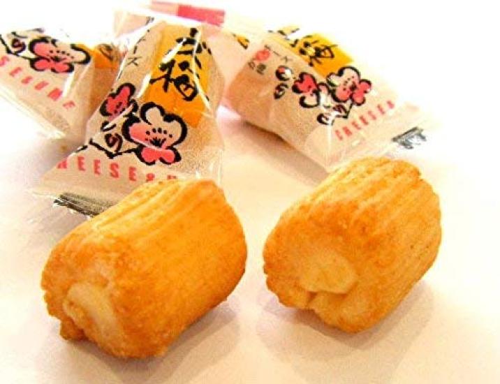 Izaki Shoten Rice Crackers with Cheese and Plum Blossoms (200g, 2-pack)