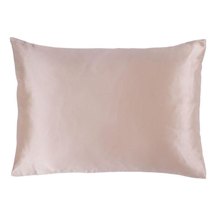 Taie d'oreiller "Silk" Soie de mûrier Coton pur - Silk Champagne - 50 x 70 cm