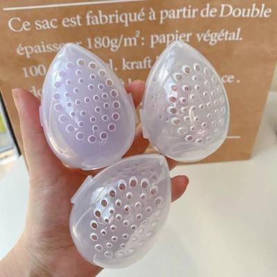 Estuche de Almacenamiento para Esponjas de Maquillaje Soporte para Esponjas de Maquillaje Puff Estante Vacío con Forma de Huevo Cosmético Caja Transparente para Secar Puffs Nuevo 2022