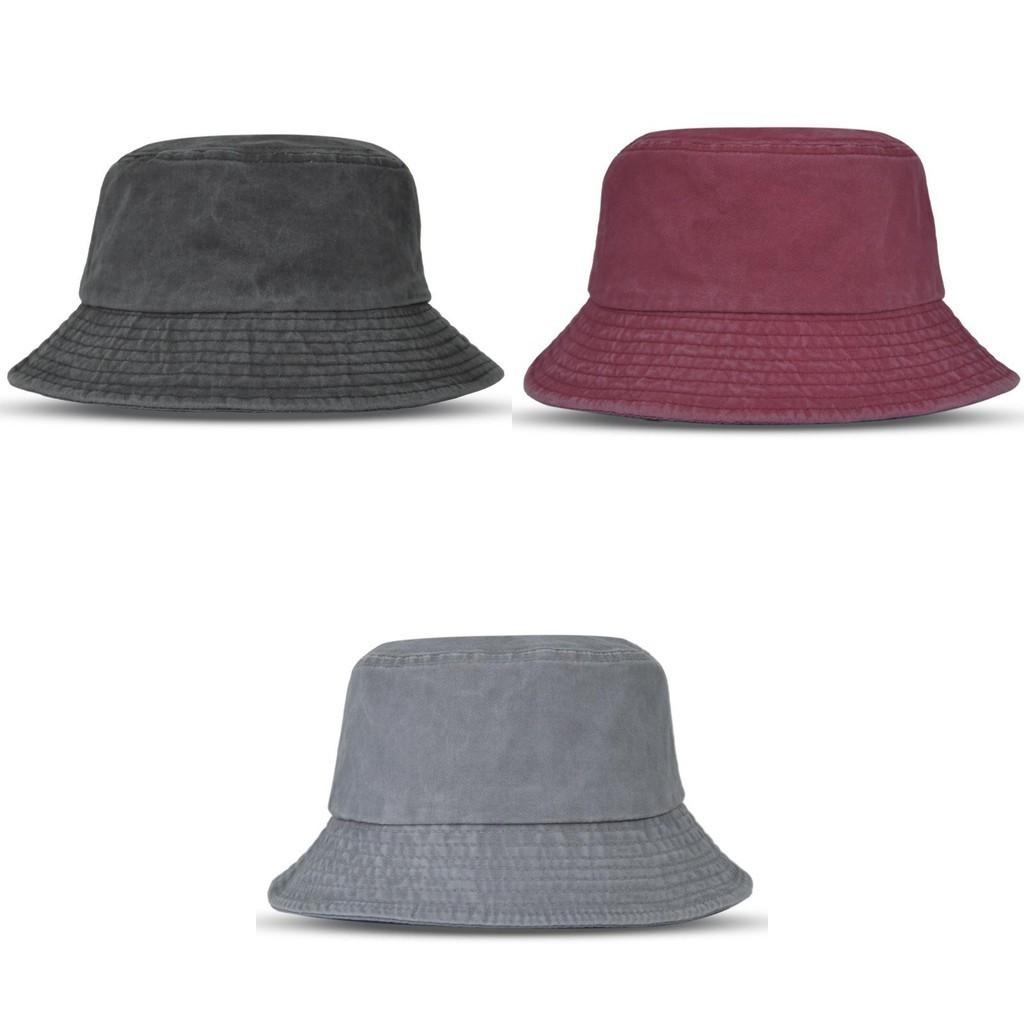 Vintage Baumwolle Fischerhut Unisex Sonnenhut Outdoor Bucket Hat Vier Jahreszeiten Canvas Kappe Fh301-1 Schwarz