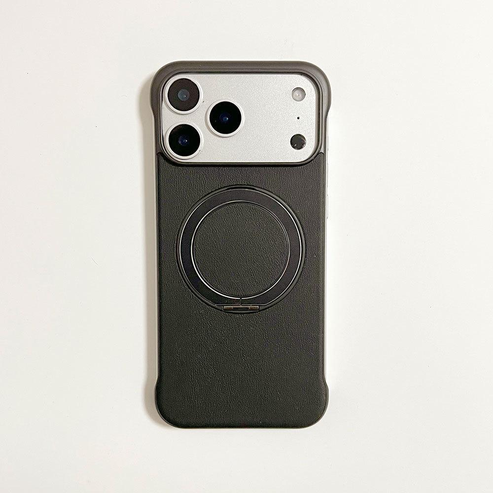 Applicable to iPhone13-17 ultra-light and thin borderless leather bracket mobile phone case Apple Huawei Xiaomi protective case