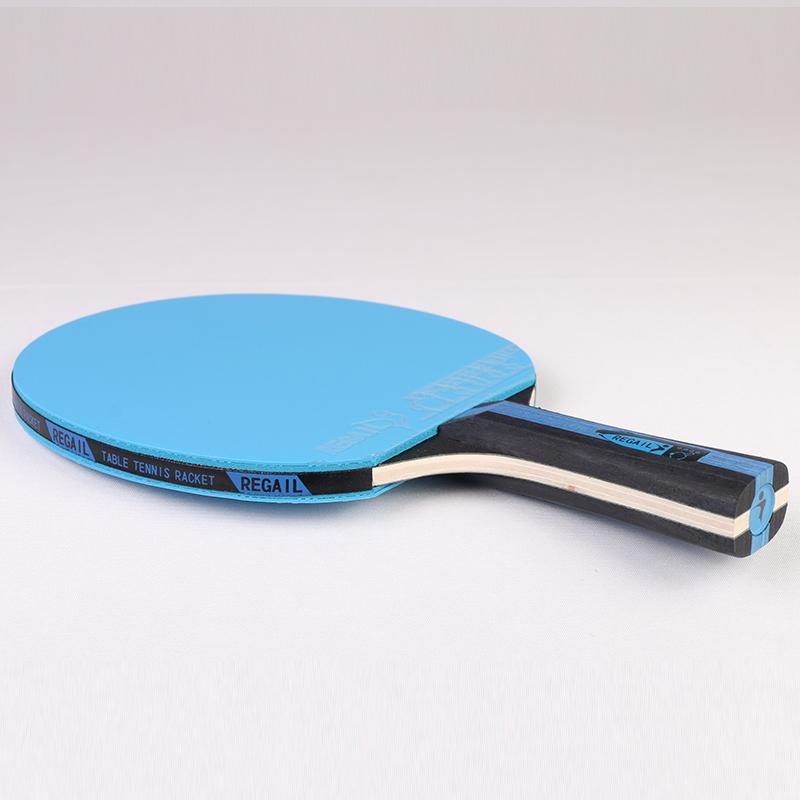 Regail 3 Star  High Elastic Colors Table Tennis Racket  Carry Bag Beginners Blue/red/green Ping Pong Paddle  Welcome