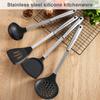 Solider Wender Silikon Edelstahlgriff Kochspatel Antihaft Küchenutensil