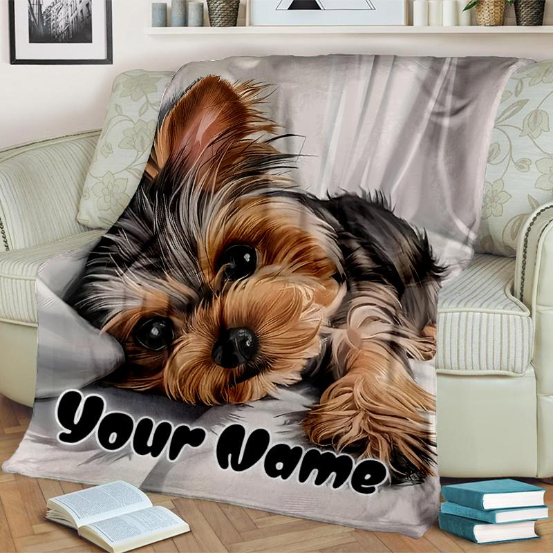 1PC Custom Name "Yorkie's Soft Blanket"